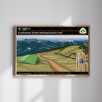 Continental Divide National Scenic Trail Poster Print – Vintage Hiking & Outdoor Landscape Wall Art