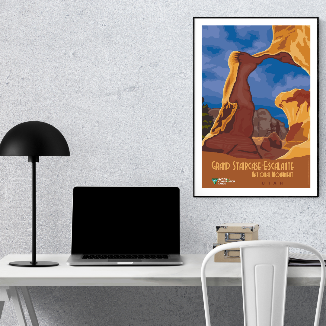 Grand Staircase-Escalante National Monument Poster Print – Scenic Utah National Park Wall Art, Nature & Travel Decor