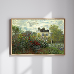 Claude Monet – The Artist's Garden in Argenteuil, Impressionist Landscape & Floral Art Print