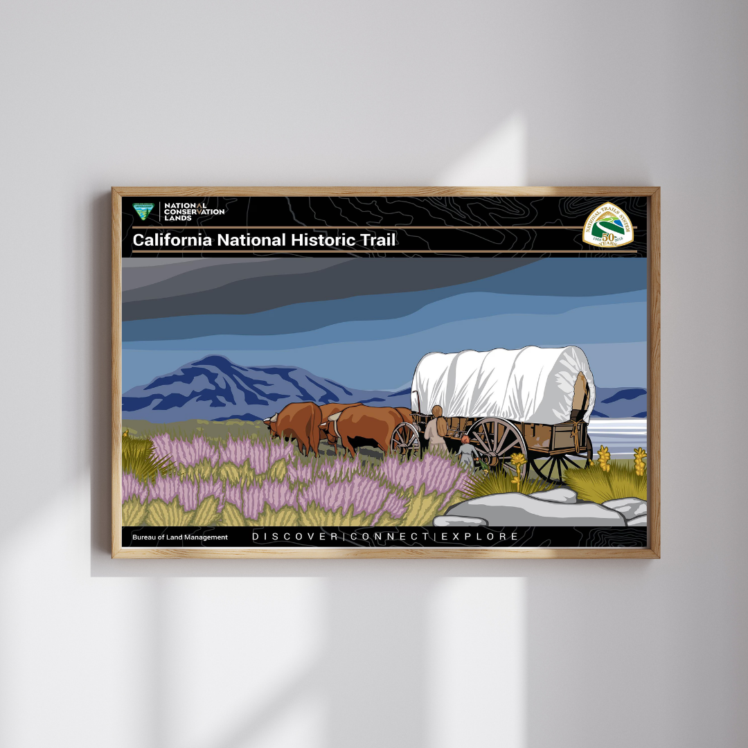 California National Historic Trail Poster Print – Scenic Historic Westward Migration Wall Art, Nature & Travel Decor