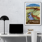 Rio Grande del Norte National Monument, New Mexico, Poster Print – Vintage Southwest Landscape Wall Art