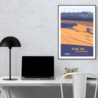 Mojave Trails National Monument California Vintage Poster Print – Desert Landscape Wall Art