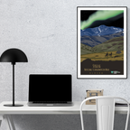 Steese National Conservation Area Alaska Poster Print – Vintage Arctic Landscape Wall Art