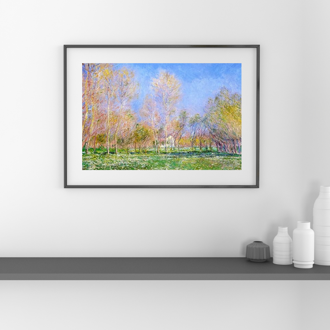 Claude Monet – Spring in Giverny, France, 1890 Impressionist Art Print
