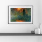 Claude Monet – Houses of Parliament Sunset Fog 1904, Impressionist Art Print