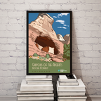Canyons of the Ancients National Monument Poster Print – Vintage Southwest Landscape Wall Art