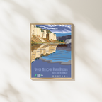 Upper Missouri River Breaks National Monument, Montana, Vintage Poster Print – Scenic River Landscape Wall Art