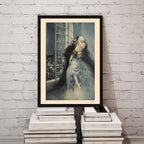 Louis Icart Art Print – Fashion Couple Lovers Romance, Art Deco Romantic Wall Art