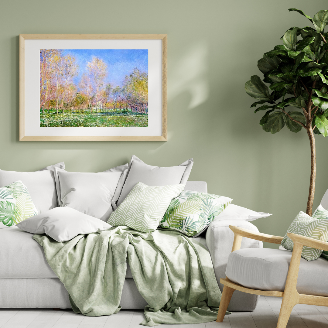 Claude Monet – Spring in Giverny, France, 1890 Impressionist Art Print