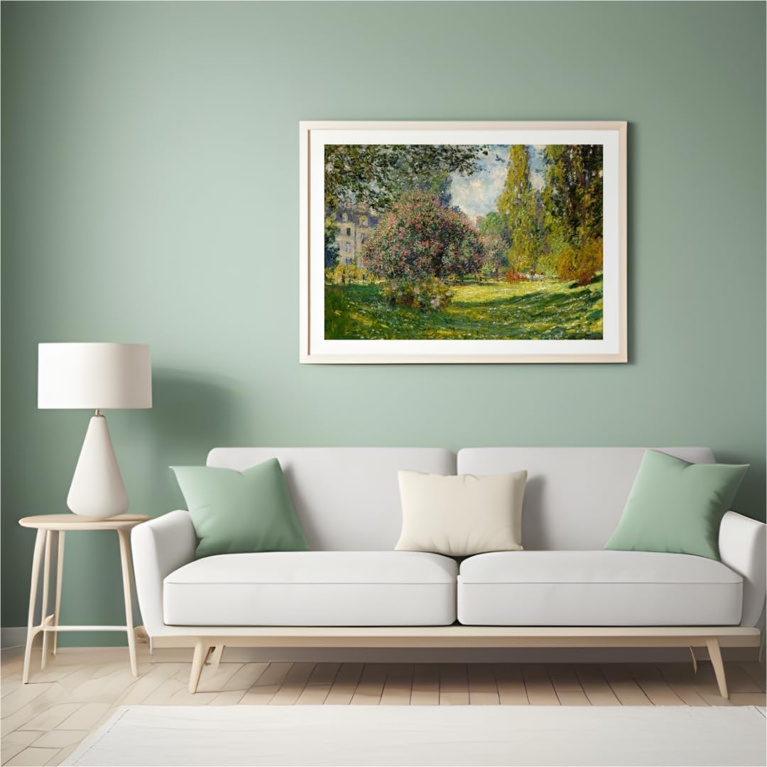 Claude Monet – Parc Monceau Landscape Art Print, Scenic Flower & Nature Wall Art