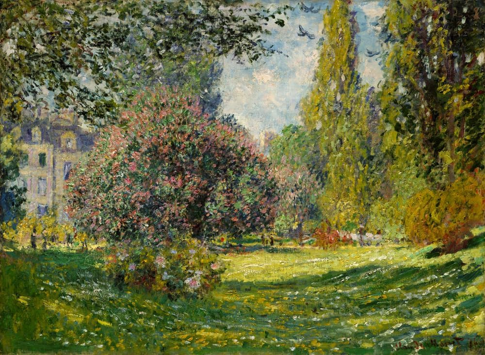 Claude Monet – Parc Monceau Landscape Art Print, Scenic Flower & Nature Wall Art