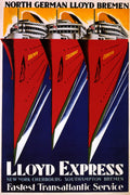 North German Lloyd Bremen Poster Print – Lloyd Express Ocean Liner Wall Art