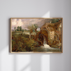 John Constable - Parham Mill Gillingham Art Print, Antique English Countryside Watermill Landscape Wall Art