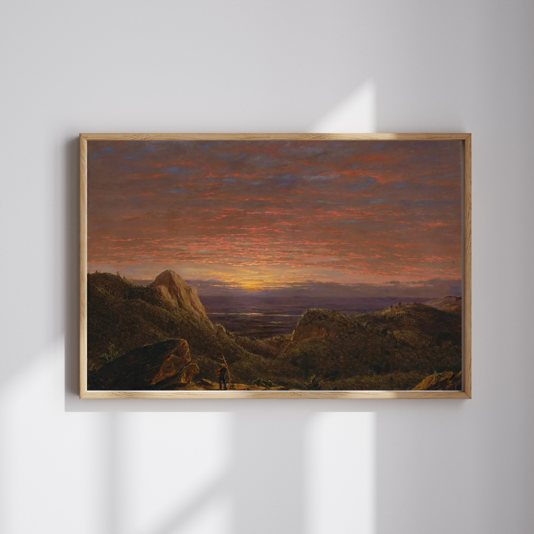 Frederic Edwin Church - Morning Looking East Art Print, Landscape Wall Decor