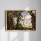 John Constable - Salisbury Cathedral from the Bishop’s Grounds Art Print, English Landscape Wall Art