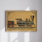 Baldwin Locomotive Iron City Steam Engine Giclée Art Print - Vintage Railroad Wall Art