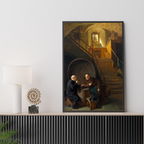 Eduard Grutzner “Visit to the Wine Cellar” Art Print – Monk in Wine Cellar Wall Decor