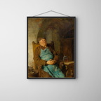 Eduard Grutzner - Monastery Worker Art Print, Classic German Painting Wall Decor