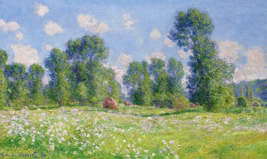 Claude Monet – Spring at Giverny Impressionist Landscape Art Print