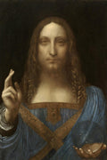 Salvator Mundi by Leonardo Da Vince Giclée Print – Classic Christian Artwork, Jesus Wall Decor