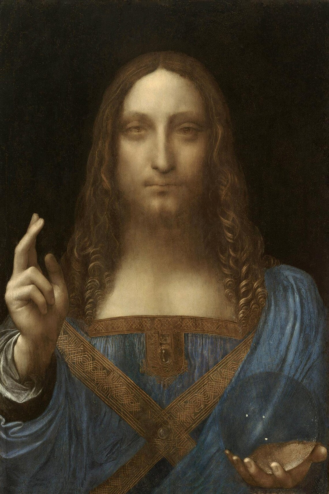 Salvator Mundi by Leonardo Da Vince Giclée Print – Classic Christian Artwork, Jesus Wall Decor