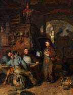 Eduard Grutzner - Monastery Art Print, Monks Drinking Beer Wall Decor