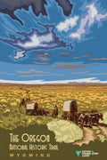 Oregon National Historic Trail in Wyoming Poster Print – Vintage American West Landscape Wall Art