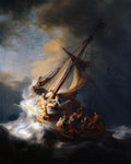Rembrandt “Christ in the Storm on the Sea of Galilee” Art Print – Baroque Biblical Seascape Wall Art