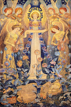 Angels Playing Violins Art Print – Woman Sleeping Dream Scene, Vintage Romantic Classical Wall Art