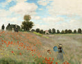 Claude Monet – The Poppy Field Near Argenteuil Art Print, Impressionist Landscape Wall Art