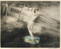 Louis Icart - Fashion Lady & Plane Art Print, Art Deco Wall Art