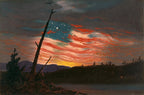 Frederic Edwin Church - Our Banner in the Sky Art Print, Patriotic American Wall Decor