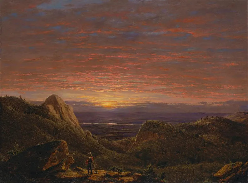 Frederic Edwin Church - Morning Looking East Art Print, Landscape Wall Decor