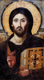 Christ Pantocrator Icon Poster Print – Byzantine Jesus Religious Christian Wall Art