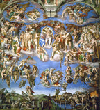 Michelangelo – The Last Judgment, Sistine Chapel Art Print