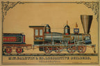 Baldwin Locomotive Iron City Steam Engine Giclée Art Print - Vintage Railroad Wall Art