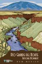 Rio Grande del Norte National Monument, New Mexico, Poster Print – Vintage Southwest Landscape Wall Art