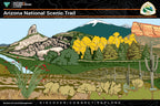 Arizona National Scenic Trail Poster Print – Scenic Outdoor Trail Wall Art, Hiking & Adventure Decor